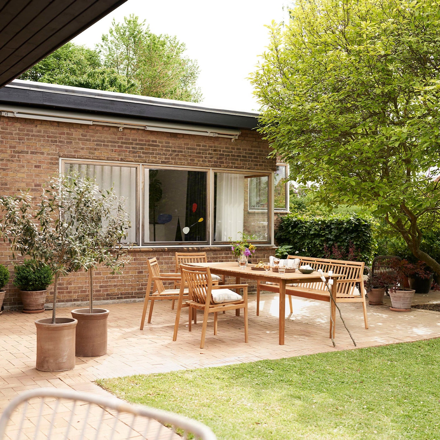 Sammen - Havesæt med bænk m. ryg