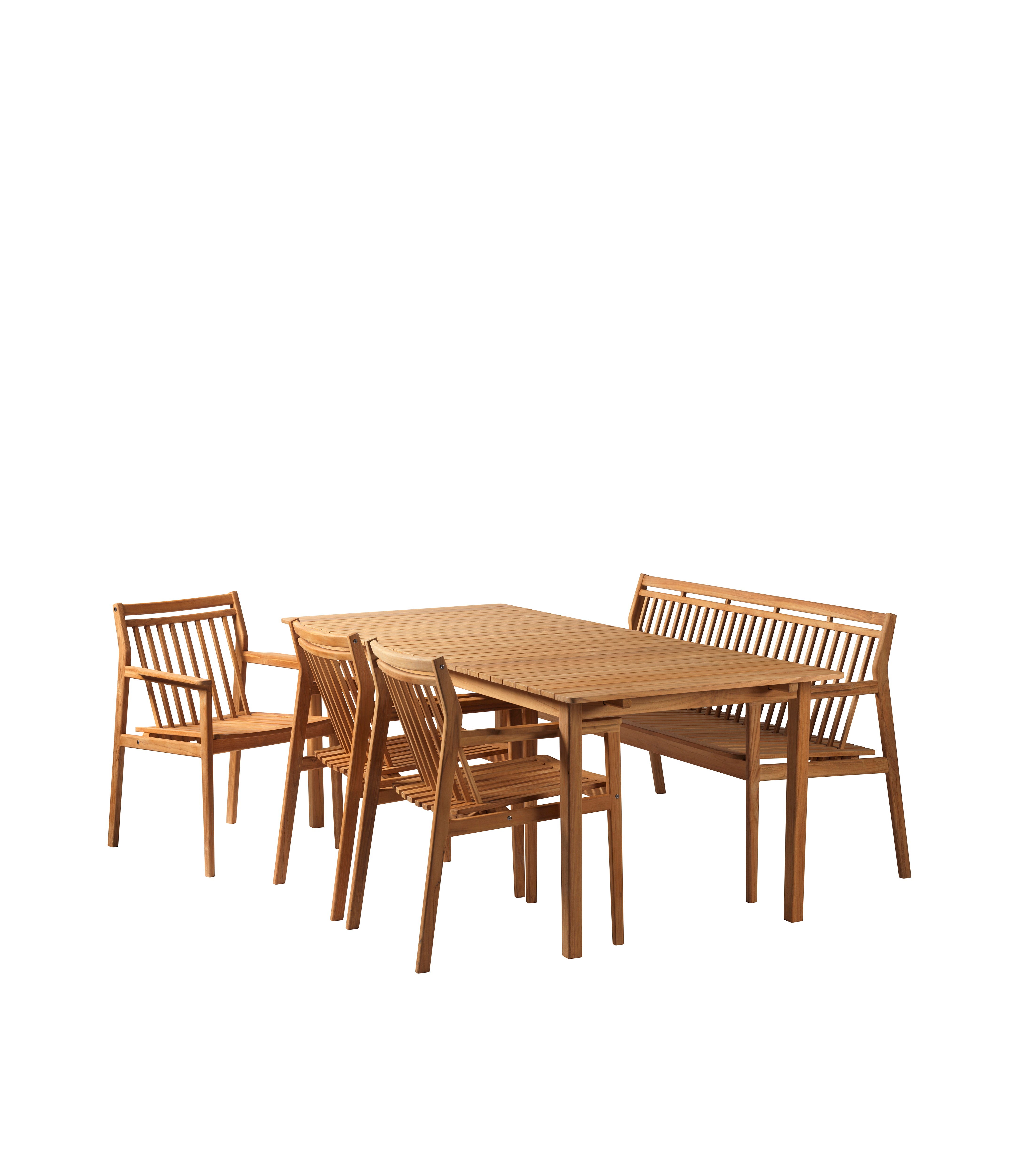 Sammen - Havesæt med bænk m. ryg