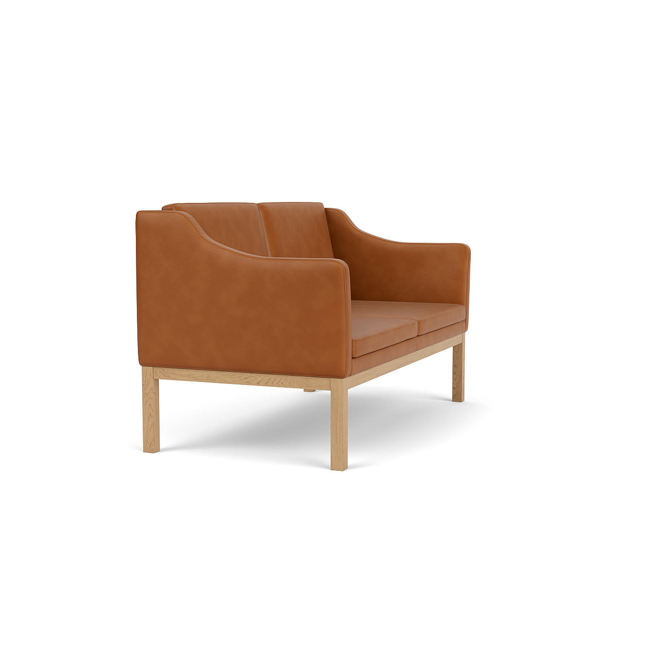 L45 - MK154 Mogens Koch - 2 pers. sofa - Cognac