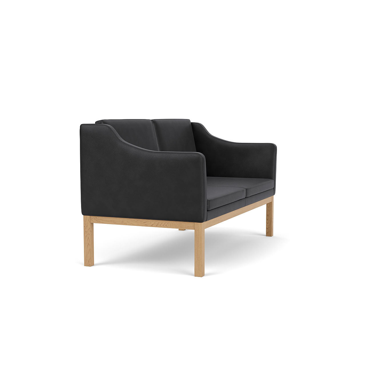 L45 - MK154 Mogens Koch - 2 pers. sofa - Black