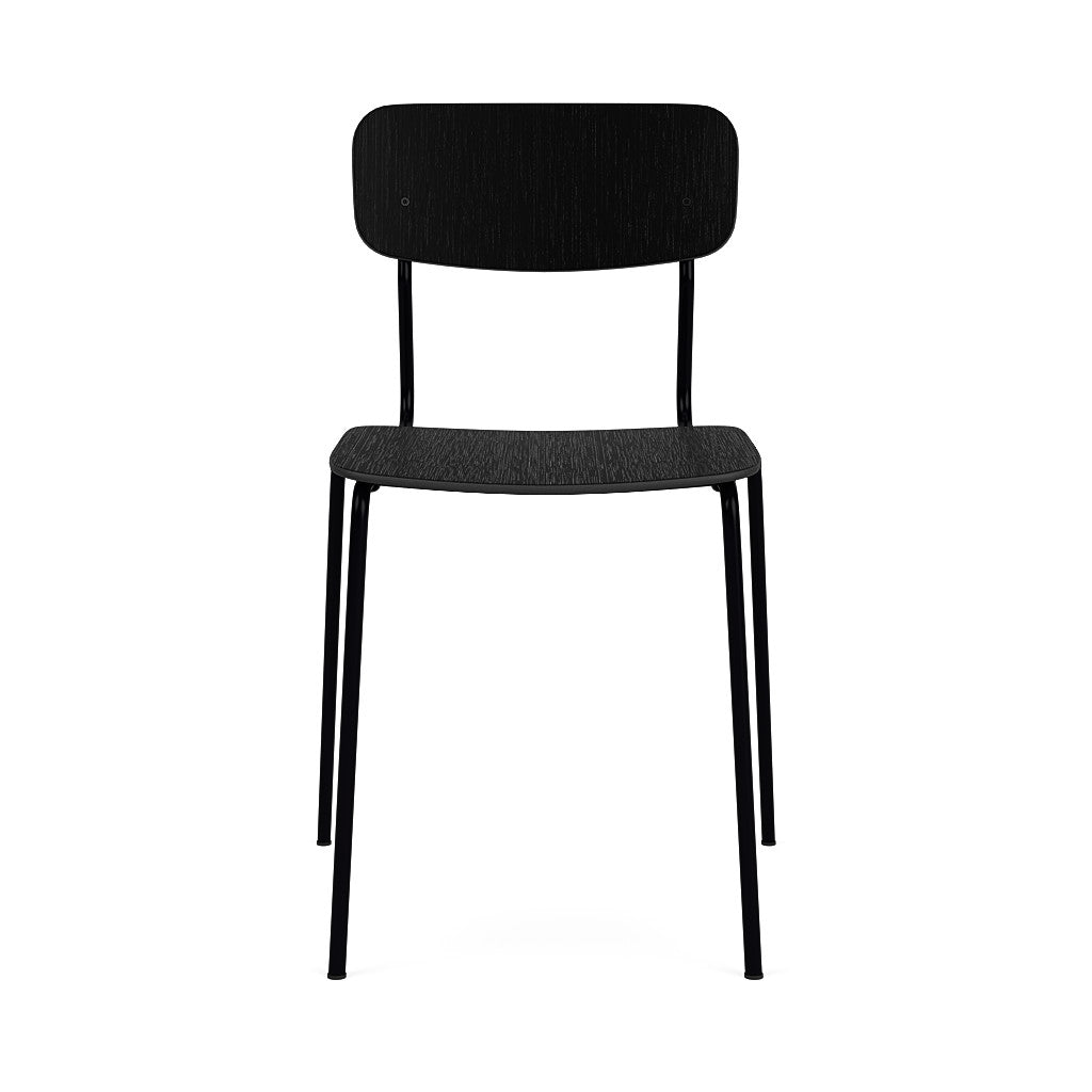 J182 Holmen - Stabelstol - Stål - Eg - Jet Black
