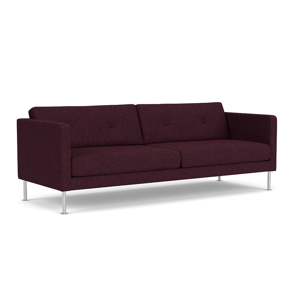 L42 Firhøj - 3 pers. sofa - Stål - Aubergine (40)