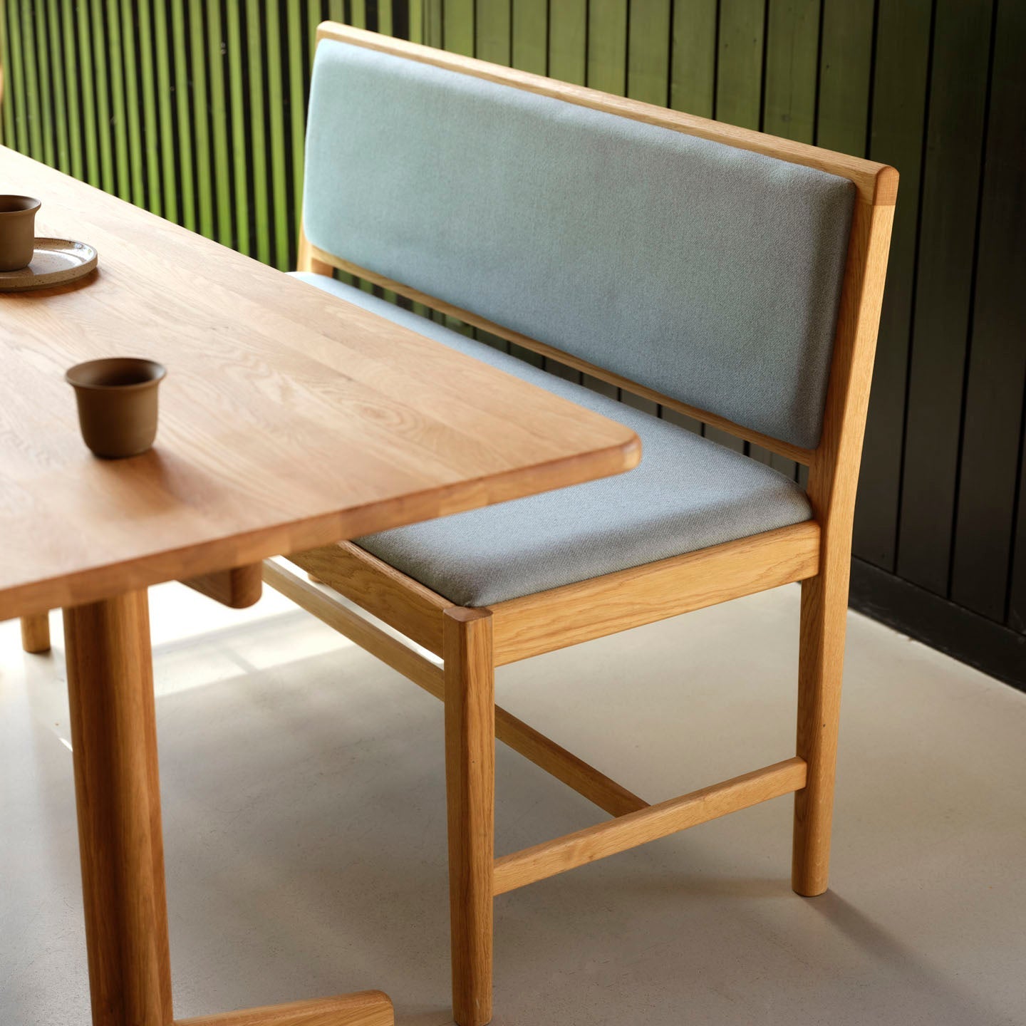 J176 Sønderborg - Bænk - Eg - Ploegwool - Blue