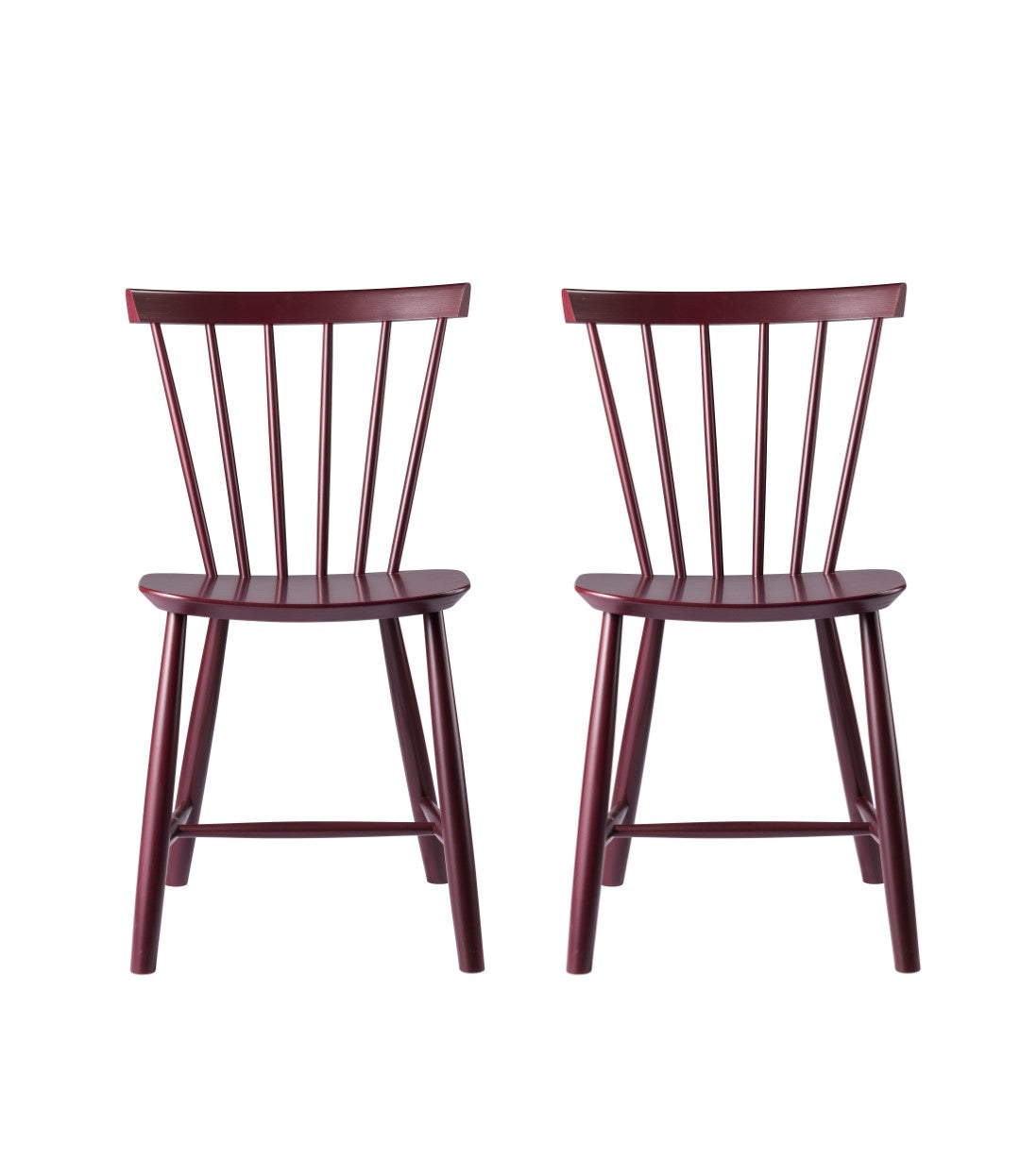 J46 Stol 2stk Bøg Black-red af Poul M. Volther