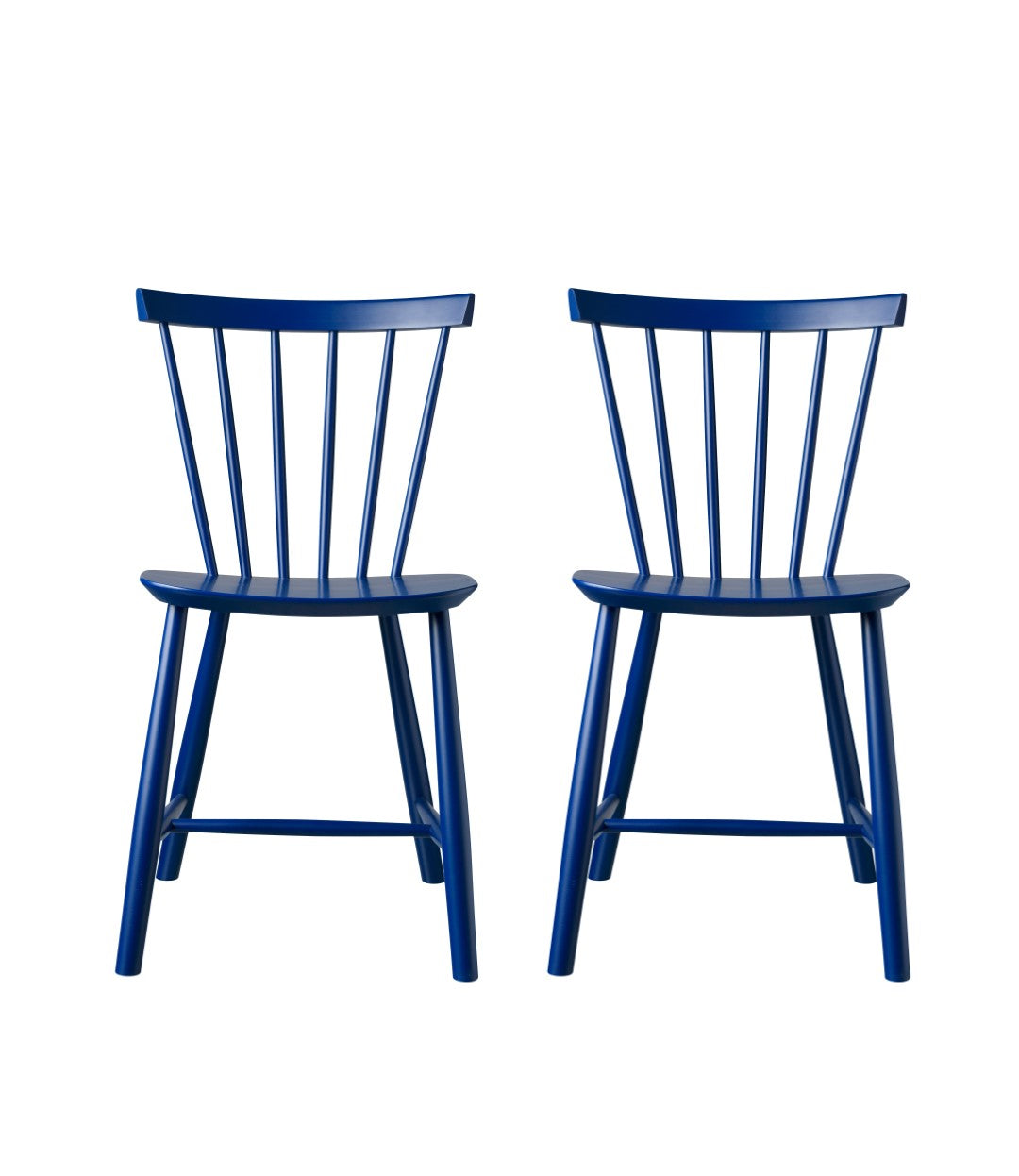 J46 Stol 2stk Bøg dark blue af Poul M. Volther