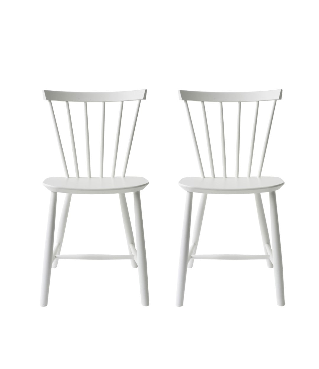 J46 Stol 2 stk Bøg i Pure White af Poul M. Volther