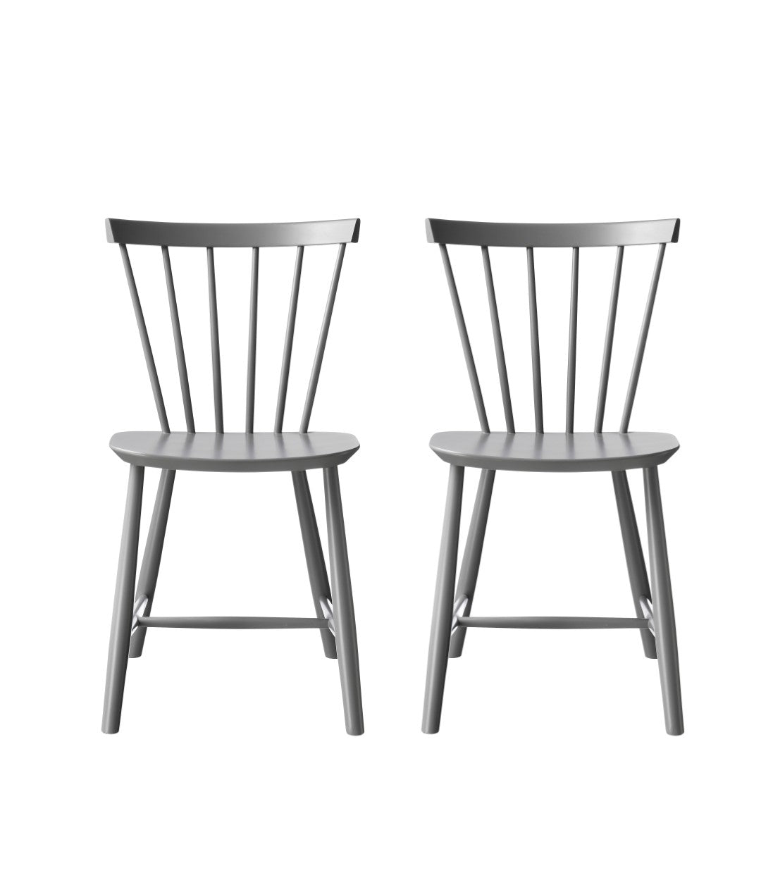 J46 Stol 2 stk Bøg Signal Grey af Poul M. Volther