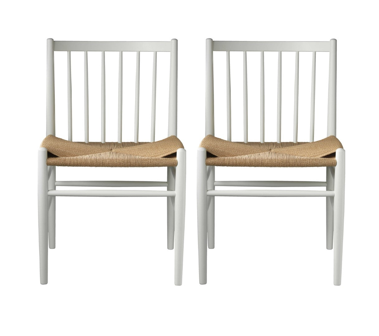 J80 Stol 2 stk i Bøg Pure White af Jørgen Bækmark