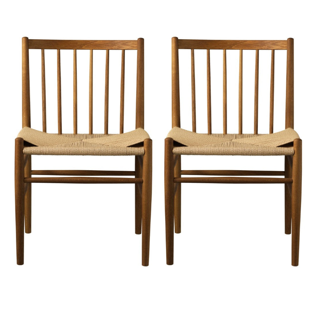 J80 Stol 2 stk Røget Eg af Jørgen Bækmark