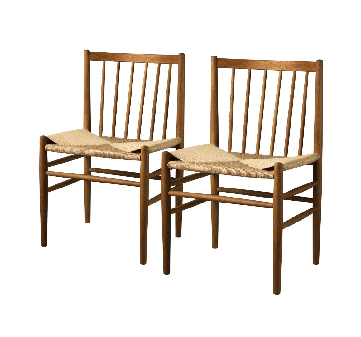 J80 Stol 2 stk Røget Eg af Jørgen Bækmark