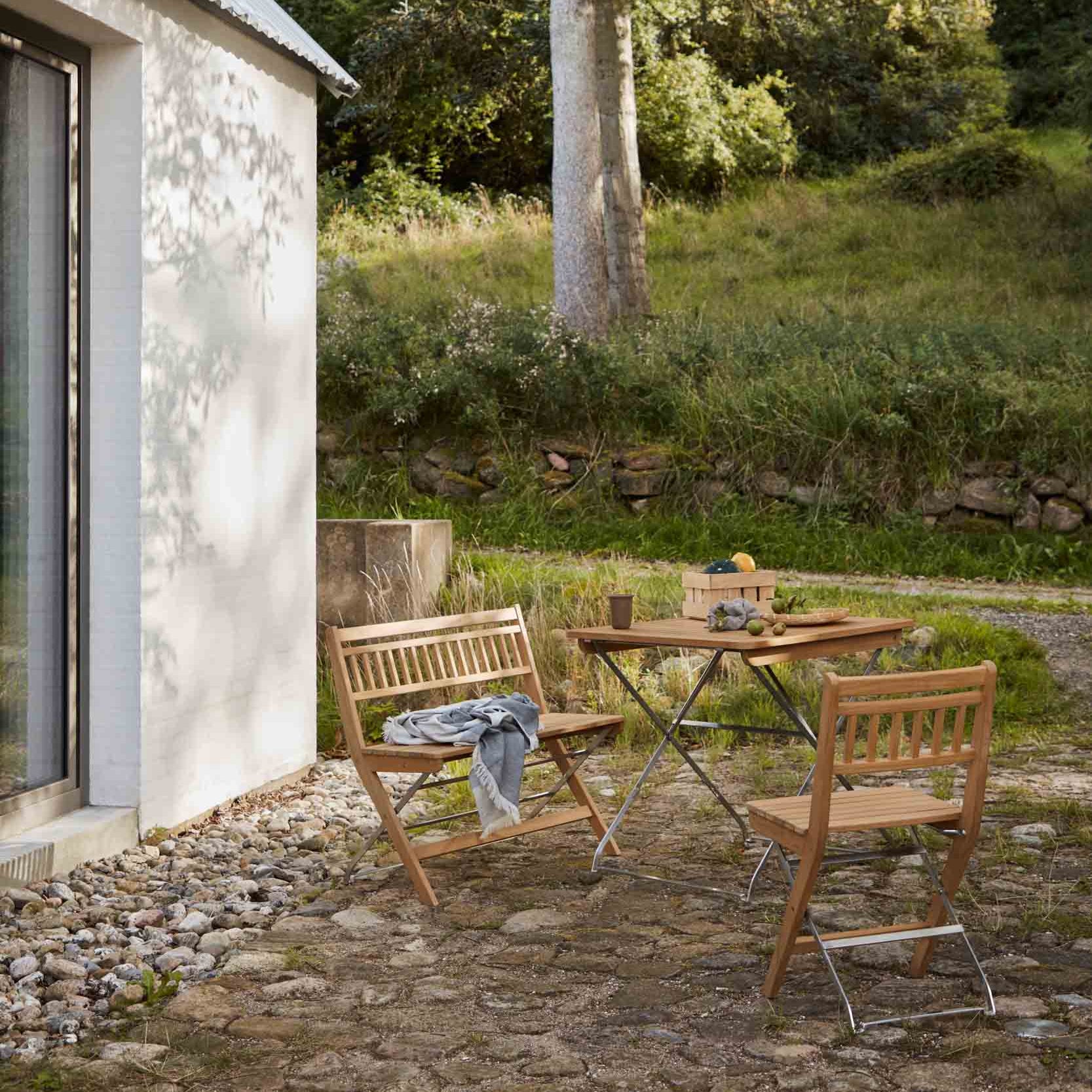 M24 Lilleø Altanbænk i Teaktræ af Thomas E. Alken