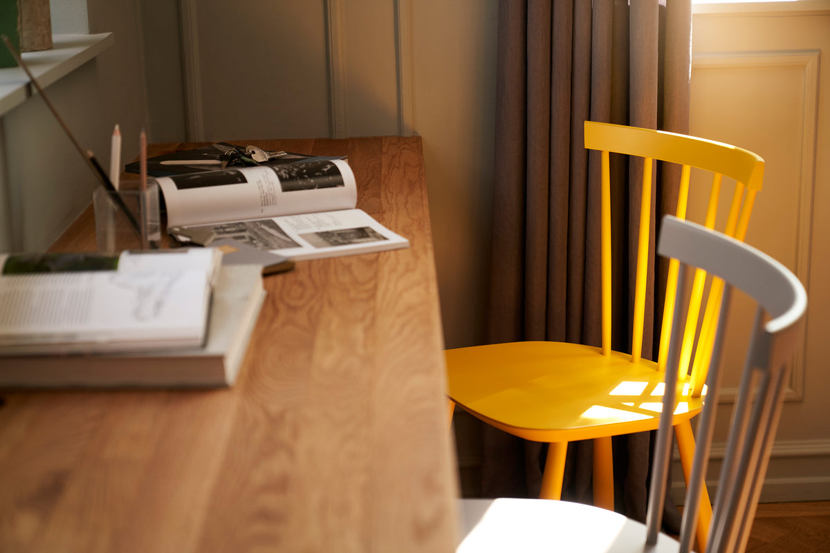J46 - Stol - Bøg - Yellow - Lifestyle 2