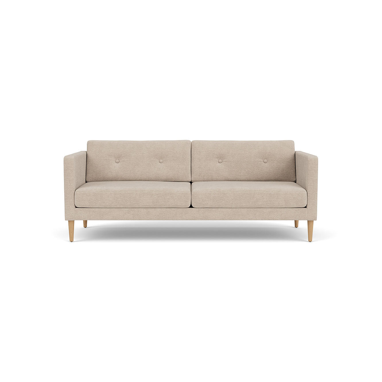 L42 Firhøj - 2,5 pers. sofa - Eg - Beige (213)