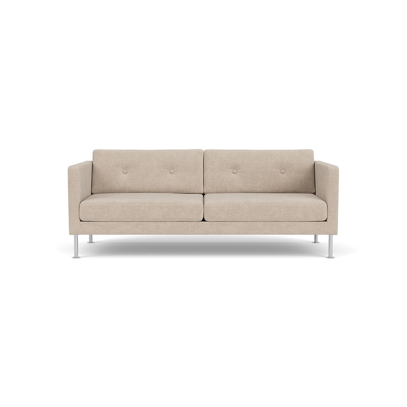 L42 Firhøj - 2,5 pers. sofa - Stål - Beige (213)