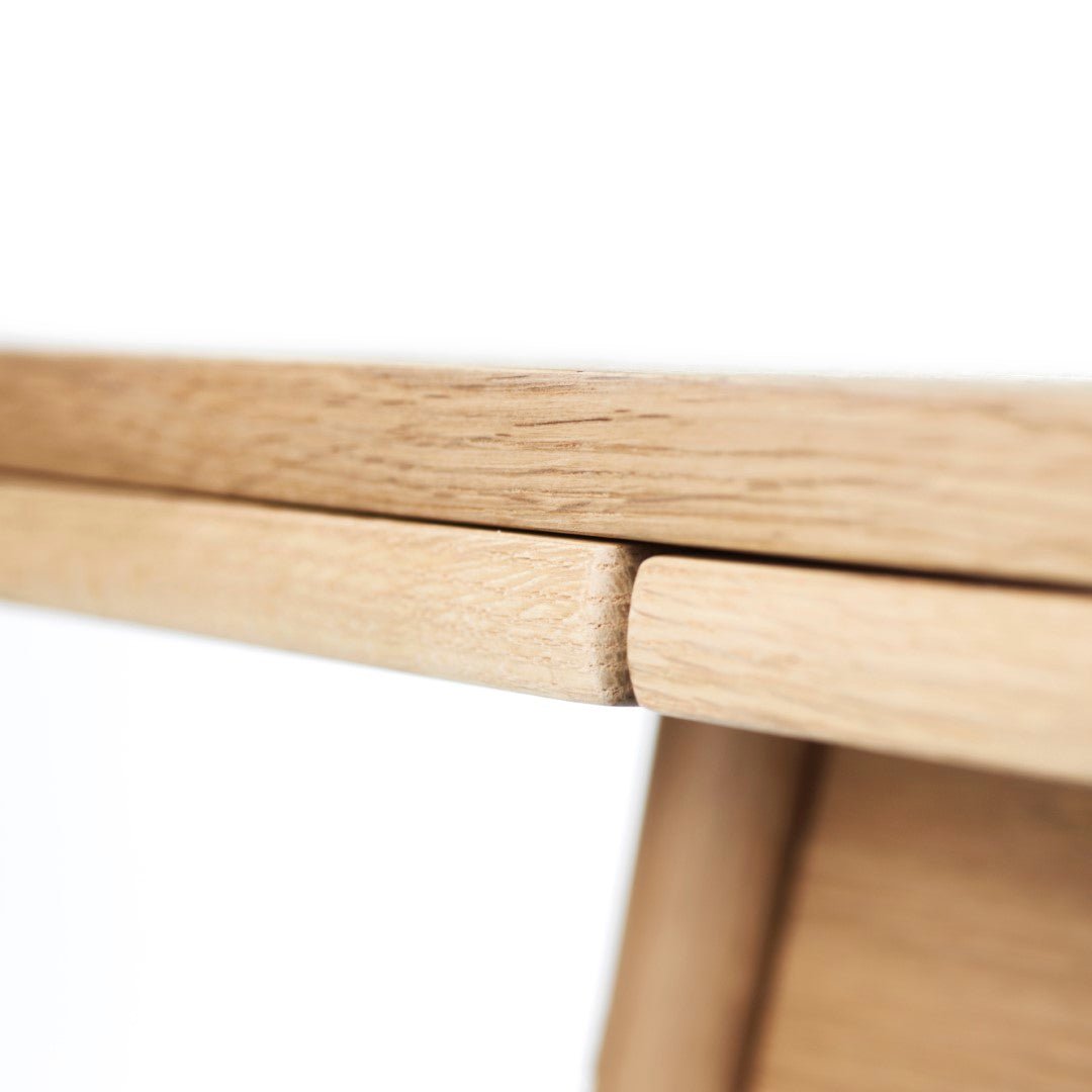 C35AH - Spisebord m/hollandsk udtræk - Eg