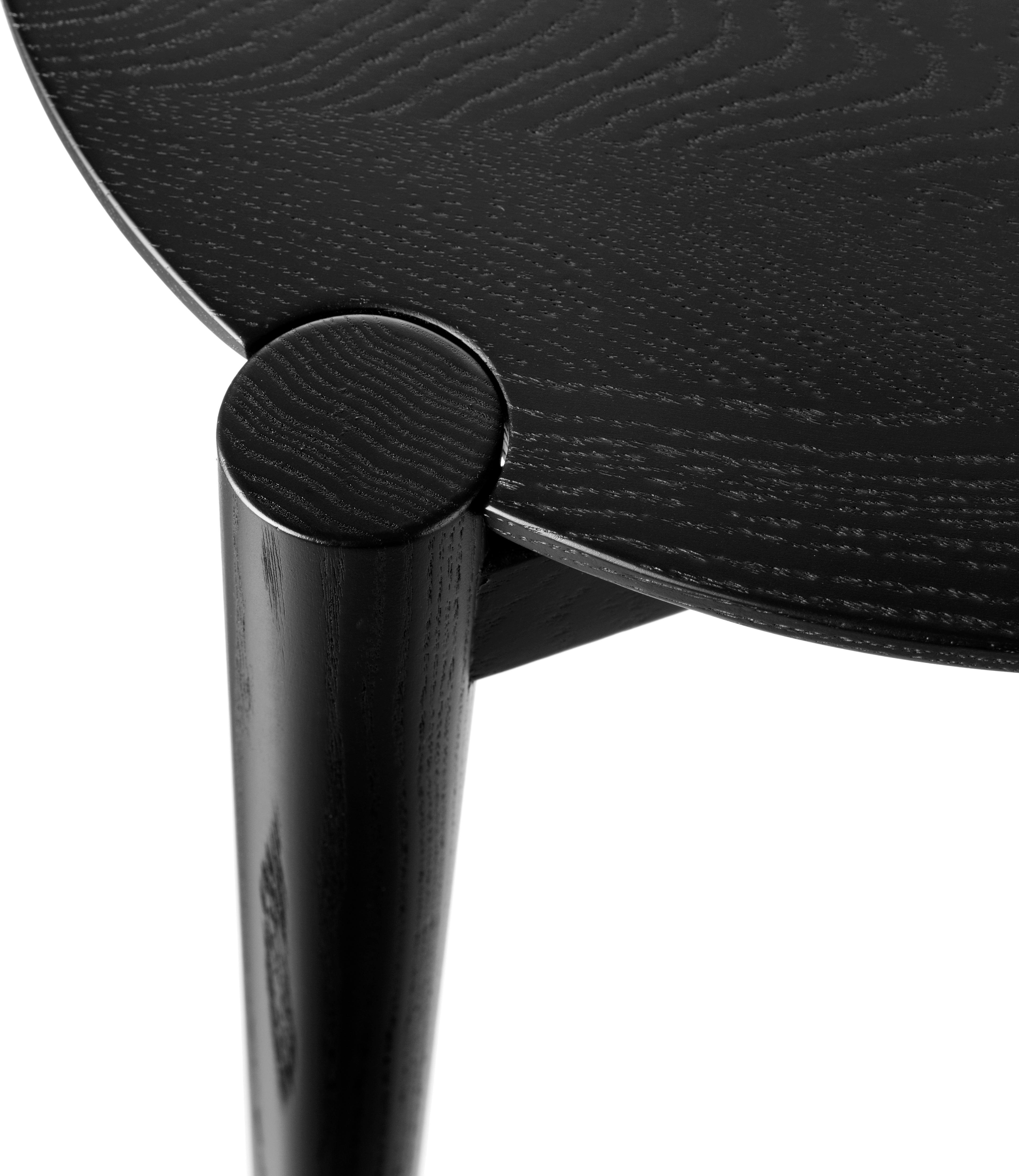 D102 Søs - Sofabord - Eg - Jet Black - Ø85