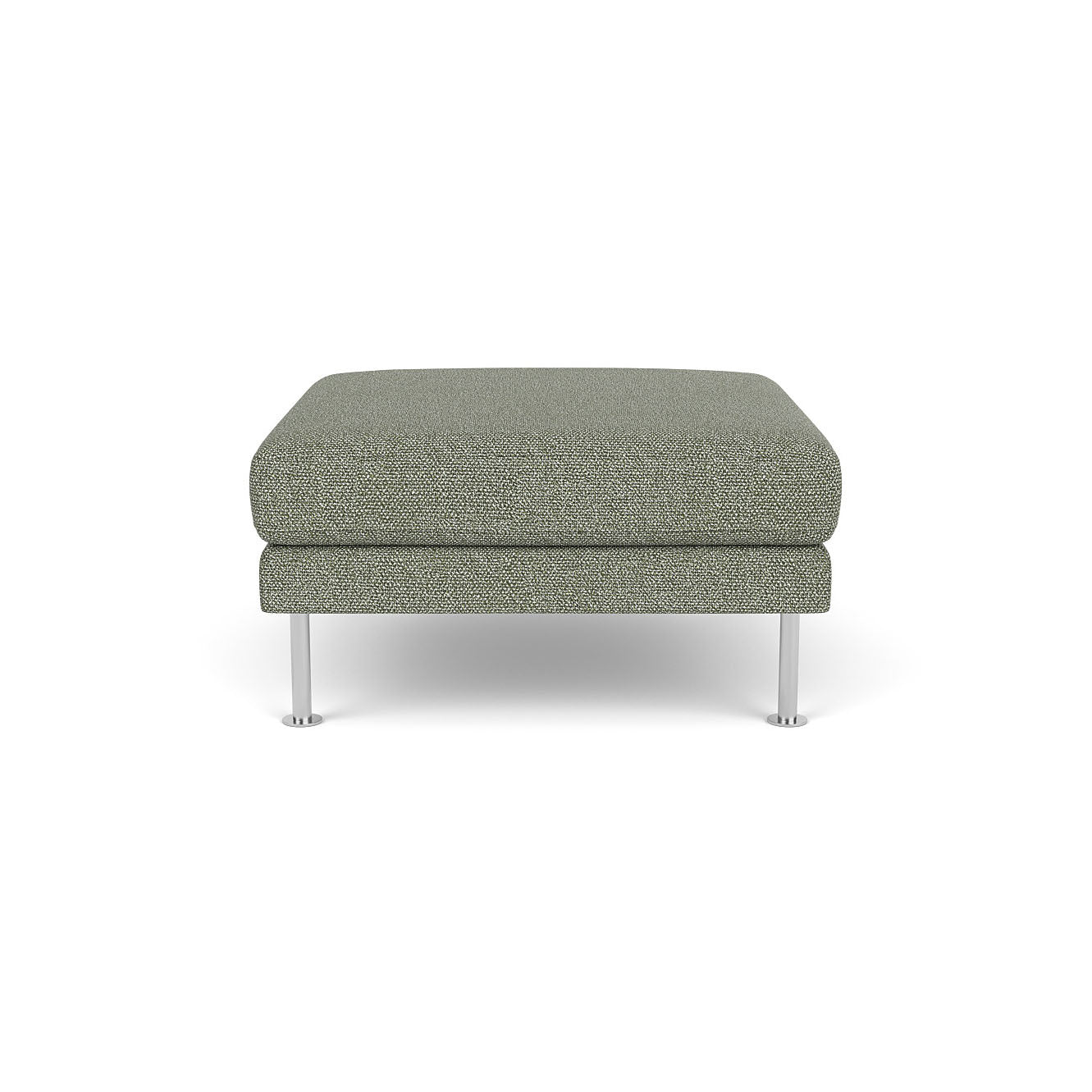 L42 Firhøj - Puf - Stål - Green-Melange (56)