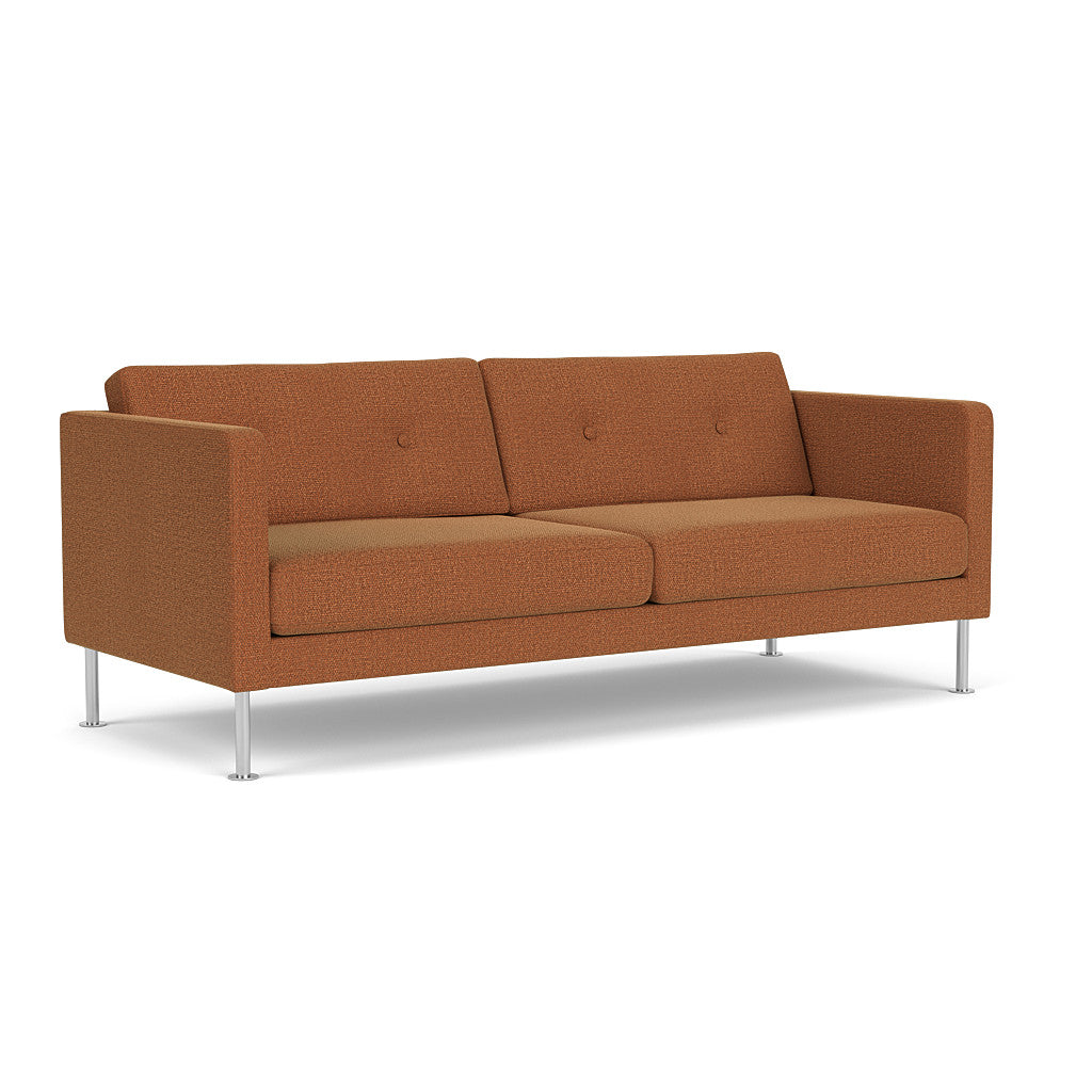 L42 Firhøj - 2,5 pers. sofa - Stål - Brown-Orange