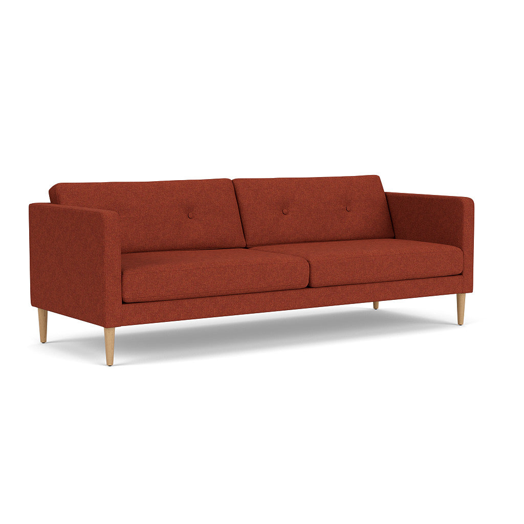 L42 Firhøj - 3 pers. sofa - Eg - Burnt Orange (45)