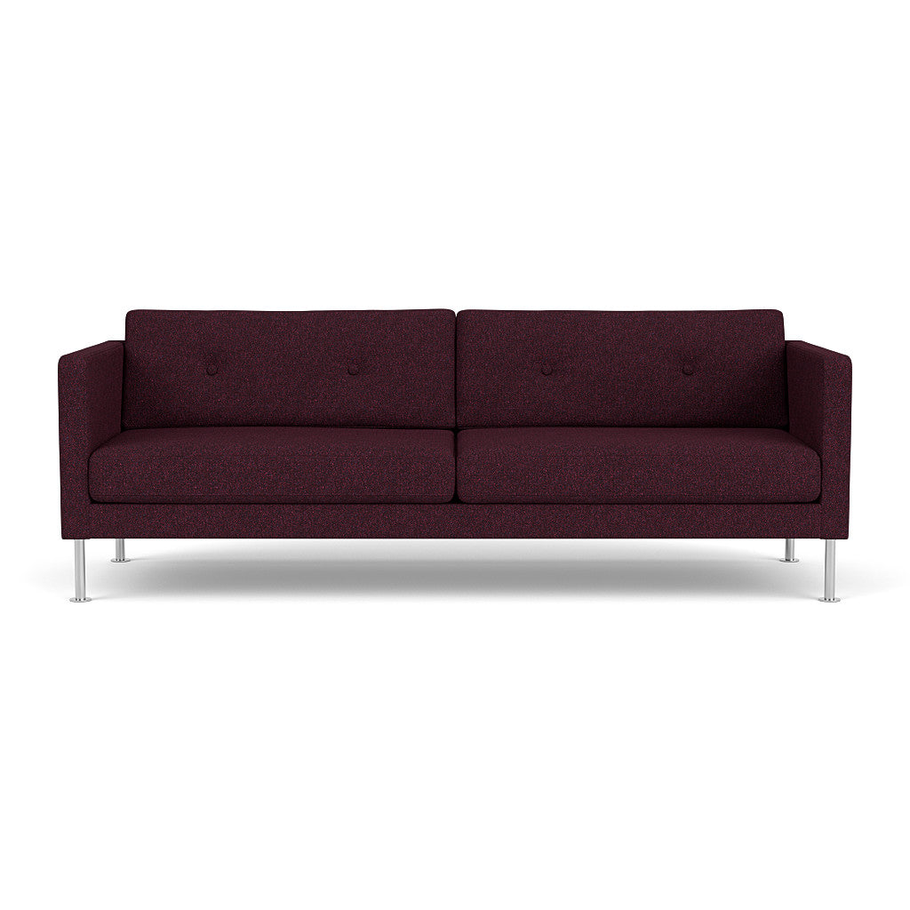 L42 Firhøj - 3 pers. sofa - Stål - Aubergine (40)