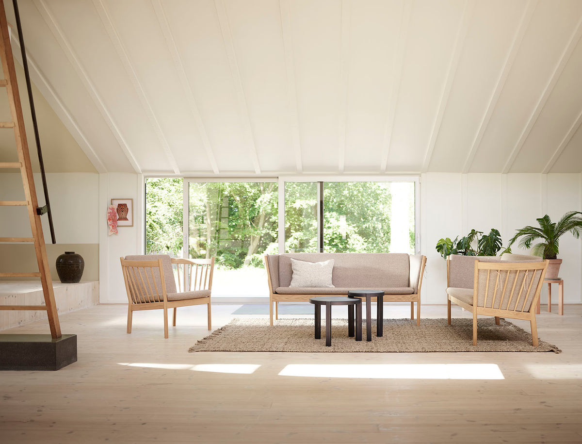 J146 - Lænestol - Eg - Light Grey (02) - Lifestyle 1